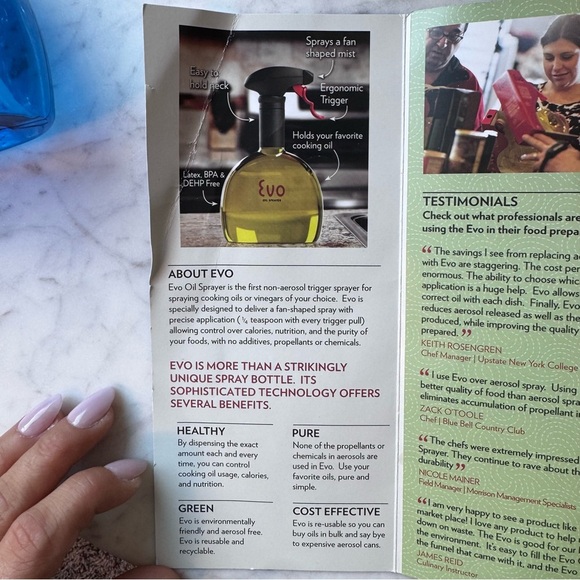 Evo Blue Kitchen Spray Bottles - NEW - Picture 3 of 6